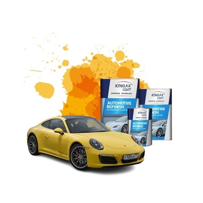 ODM UV Resistant Clear Coat ยานยนต์ความสมบูรณ์สูงสีส้มเมทัลลิกสำหรับรถยนต์