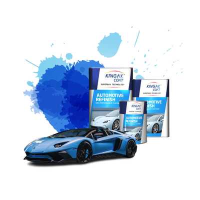 โลหะ Basecoat Auto Clear Coat Paint กระจ่างและแมท Finish Scratch UV ทนทาน 1 สี การใช้งาน