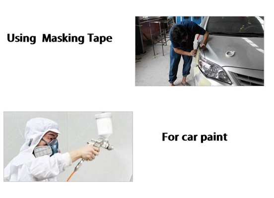 กระดาษกาวสีเหลืองสดใสทนต่ออุณหภูมิ 60-80C