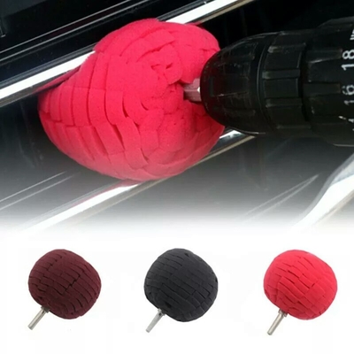 อุปกรณ์เสริมสำหรับระบายสีรถยนต์แบบกำหนดเอง Hand Drill Plush Cleaning Ball
