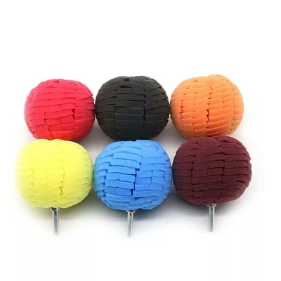 อุปกรณ์เสริมสำหรับระบายสีรถยนต์แบบกำหนดเอง Hand Drill Plush Cleaning Ball