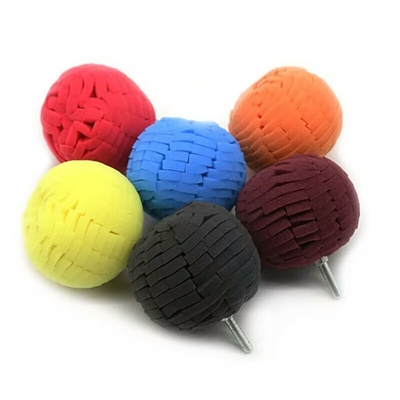 อุปกรณ์เสริมสำหรับระบายสีรถยนต์แบบกำหนดเอง Hand Drill Plush Cleaning Ball