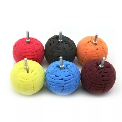 อุปกรณ์เสริมสำหรับระบายสีรถยนต์แบบกำหนดเอง Hand Drill Plush Cleaning Ball