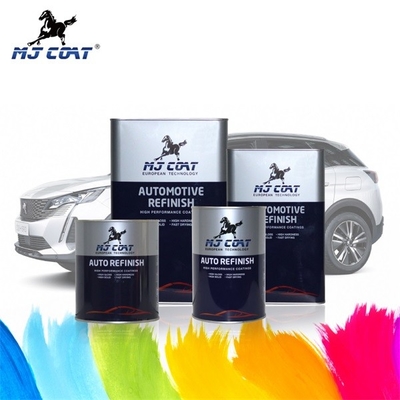 สีพ่นรถยนต์สีดำ 2K หลากสี Jet Black รถยนต์ Top Coat 1L * 12 4L * 4 4L * 6