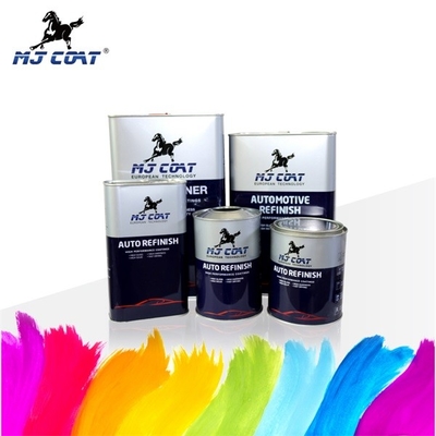 สีพ่นรถยนต์สีดำ 2K หลากสี Jet Black รถยนต์ Top Coat 1L * 12 4L * 4 4L * 6