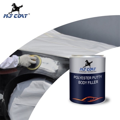 สีโป๊วตัวถังรถยนต์โพลีเอสเตอร์สีเหลือง Good Fullness รถยนต์motive Filler Putty