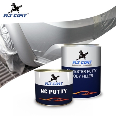 สีโป๊วตัวถังรถยนต์โพลีเอสเตอร์สีเหลือง Good Fullness รถยนต์motive Filler Putty