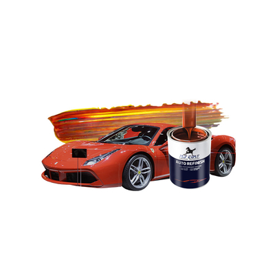 Low Voc Glossy Finish Automotive Base Coat Paint ทนทานแสง UV