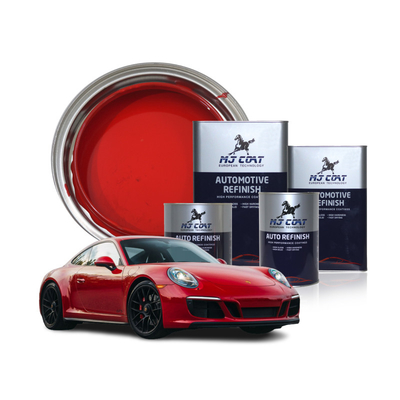 สีขาวกระจ่างรถยนต์ Top Coat Paint สูตรฐานน้ํา ครอบคลุม 400-500 ตารางฟุตต่อแกลลอน